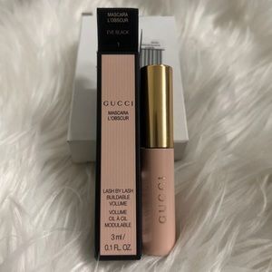 3x Gucci L'Obscur Lengthening Mascara 1 Eve Black 3ml Travel Size